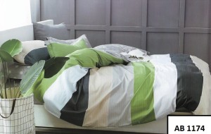 Komplet pościeli 160X200CM, 3-części 100% bawełna satyna  1174 