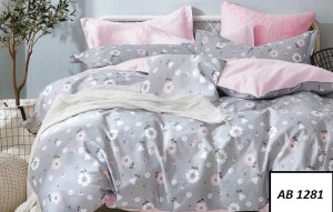 Komplet pościeli   bawełna 100% satynowana, pościel 3 cz. 200x220cm.    AB 1281 