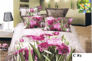 Komplet pościeli bawełna satynowa, 6-części  200X220 3 D W 81