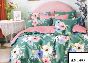 Komplet pościeli 160x200, 3-części  bawełna 100% satynowa   AB 1483