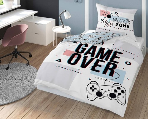 big_posciel-bawelniana-160x200-game-over-biala-niebieska-3463-2994-detexpol-1.jpg