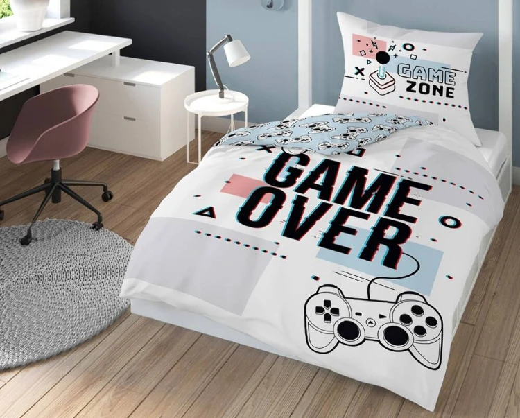 big_posciel-bawelniana-160x200-game-over-biala-niebieska-3463-2994-detexpol-1.jpg