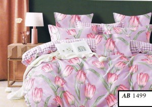 Komplet pościeli 200x220, 3-części  bawełna 100% satynowa   AB 1499