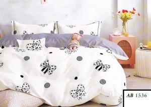 Komplet pościeli 160x200, 3-części  bawełna 100% satynowa   AB 1536