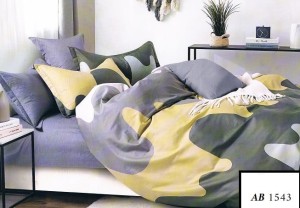 Komplet pościeli 160x200, 3-części  bawełna 100% satynowa   AB 1543