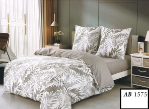 Komplet pościeli 180x200, 3-części  bawełna 100% satynowana  AB 1575