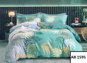 Komplet pościeli 200x220cm. 3-części  bawełna 100% satynowana  AB 1595 