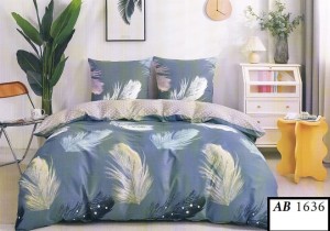 Komplet pościeli 180x200, 3-części  bawełna 100% satynowa  AB 1636 