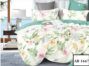 Komplet pościeli 160x200, 3-części  bawełna 100% satynowana  AB 1667