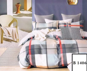 Komplet pościeli 200x220  bawełna 100% satynowa  3cz. pościel B 1406