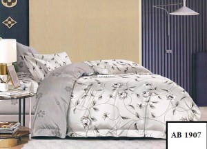 Komplet pościeli 200x220, 3-części  bawełna 100% satynowa   AB 1907