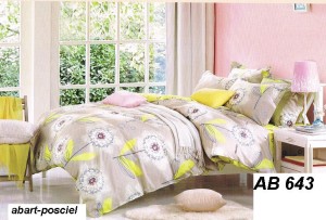 Komplet pościeli 200x220, 4-części 100% bawełna satyna    