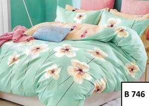 Komplet pościeli 200x220, 3-części 100% bawełna satyna    B 746