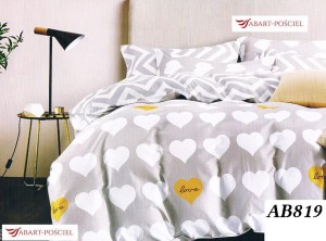 Komplet pościeli 160x200  bawełna 100% satynowa  3cz. pościel    AB 819   819