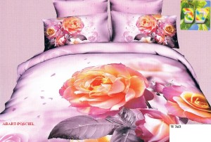 Komplet pościeli 200X220 bawełna satynowa, 6-części  3 D 